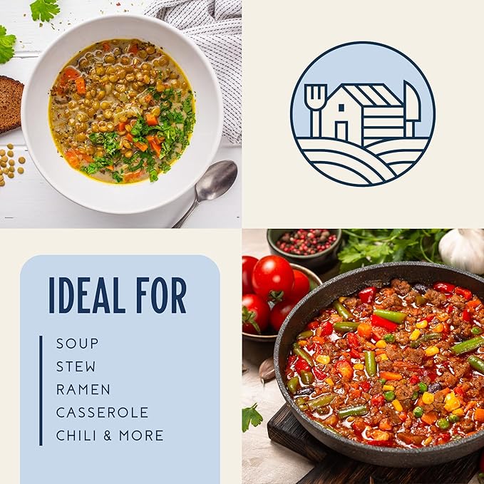 Harmony House Dried Mixed Bell Peppers, Diced ??Dehydrated Vegetables for Cooking, Camping, Emergency Supply and More