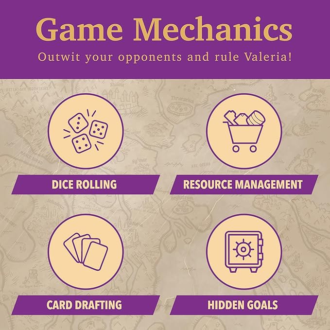 Valeria Card Kingdoms Crimson Seas Expansion: Strategic Map Exploration Board Game - Daily Magic Games