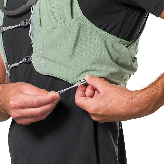 Nathan 12L Hydration Vest ??Quick-Fit Adjustments, Breathable Mesh, 1.6L Bladder, 8.8 oz, 6 Pockets, Pinnacle Pro