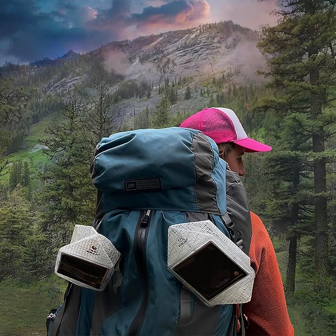 SOLIGHT-DESIGN - SOLARPUFF, Rechargeable Solar Lantern with Light Sensor - Collapsible LED Camping Lantern, Easy Open and Fold, No Inflating Needed, Extreme Weather (Hybrid)