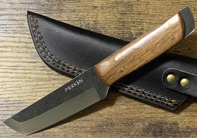 Perkin PK800 Hunting Knife With Sheath Fixed Blade Knife