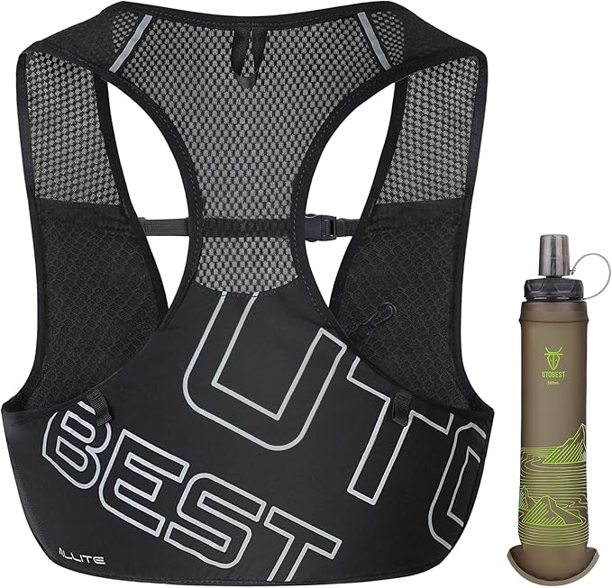 Running Vest for Women Men, Ultra-Light Minimalist Hydration Vest, Breathable Reflective Running Gear for Trail Hiking Jogging