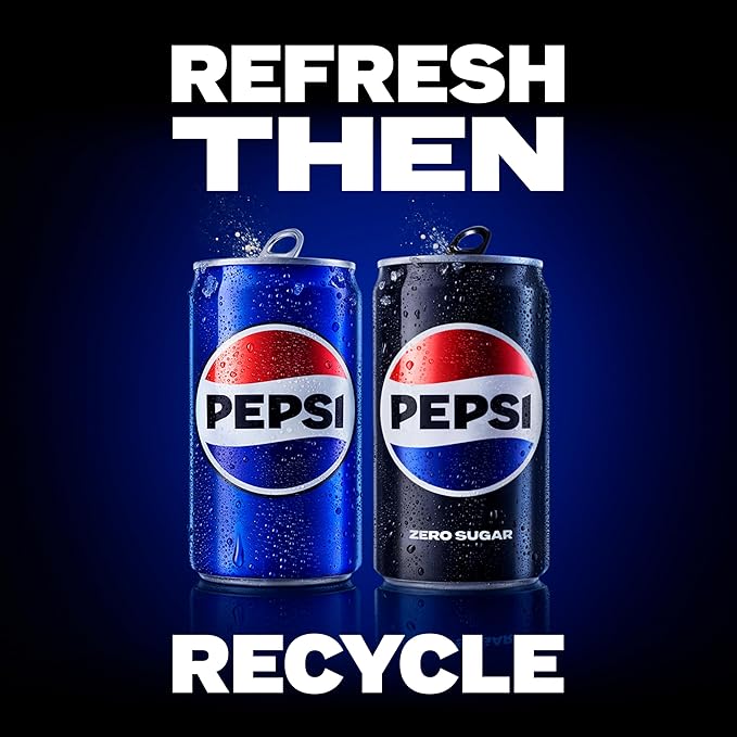 Pepsi Soda, 7.5 Ounce Mini Cans, (10 Pack) (Packaging May Vary)