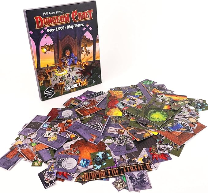 Dungeon Craft Board Game: Volume 1 Loose Leaf Inside a Custom Box, Water Resistant, Dry Erase by 1985 Games