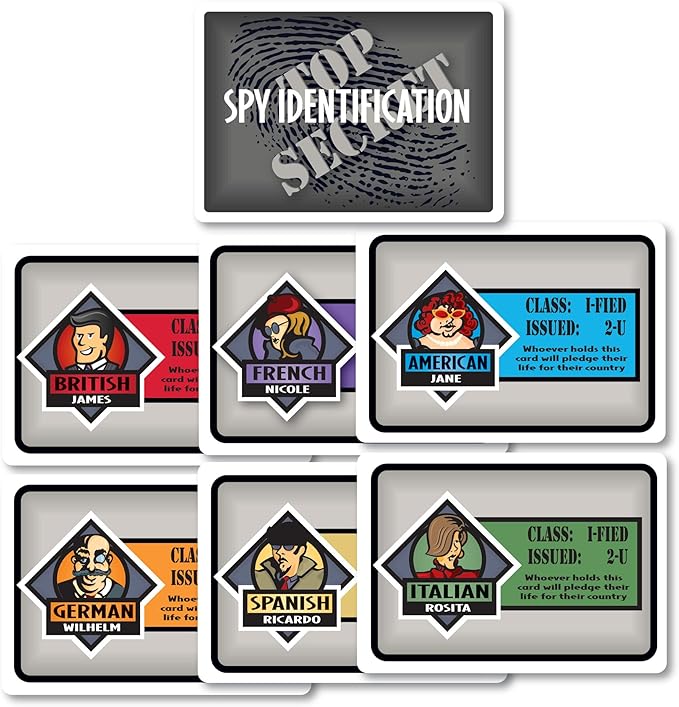 SPY ALLEY Card Game Bundled with Spy Trap Card Game. Family Friendly Strategy Games