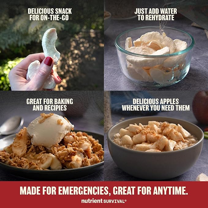 Freeze-Dried Apples ??Premium Sliced | #10 Can | 25-Year Shelf Life | Clean Emergency Food Storage
