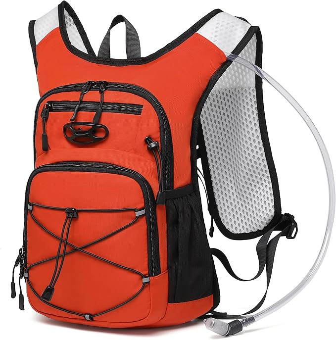 Wotony Lightweight Hydration Backpack with 2LOR 3LWater Bladder for Cycling Hiking Rave - Water Daypack for Men Women