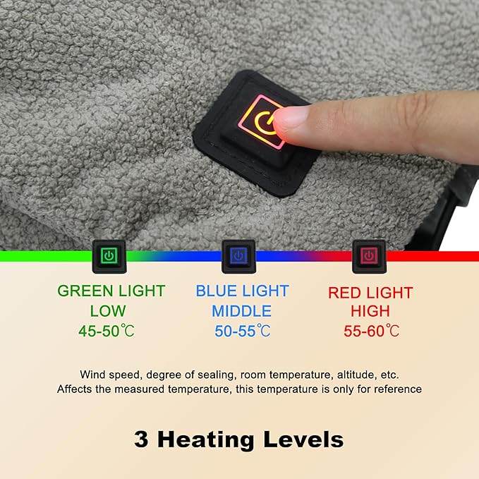 MDSTOP Heated Hand Warmer Pouch, Hand Warmers Rechargeable, Portable Electric Heated Hand Muff, Heated Gloves for Women, Men, Kids, Hunting,Fishing,Camping,Golf & Xmas Gifts(No-Battery)