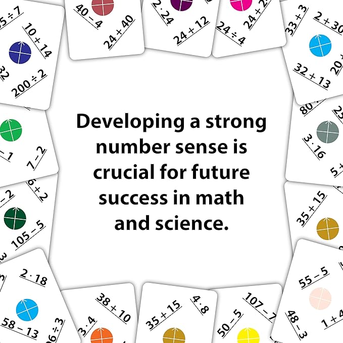Numli - Math Booster Game 5th, 6th, 7th Grade - More Fun Than Flash Cards - Add, Subtract, Multiply, Divide - Classroom Games - Educational Games - Math Card Games