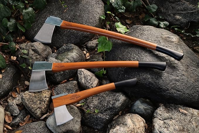 1844 Helko Werk Germany Vario Universal Hatchet - German Made Small Axe Hatchet and Pack Axe for Cutting Wood and Splitting Wood - Head 2 lbs, Handle 18 in. (Universal Hatchet) #10051