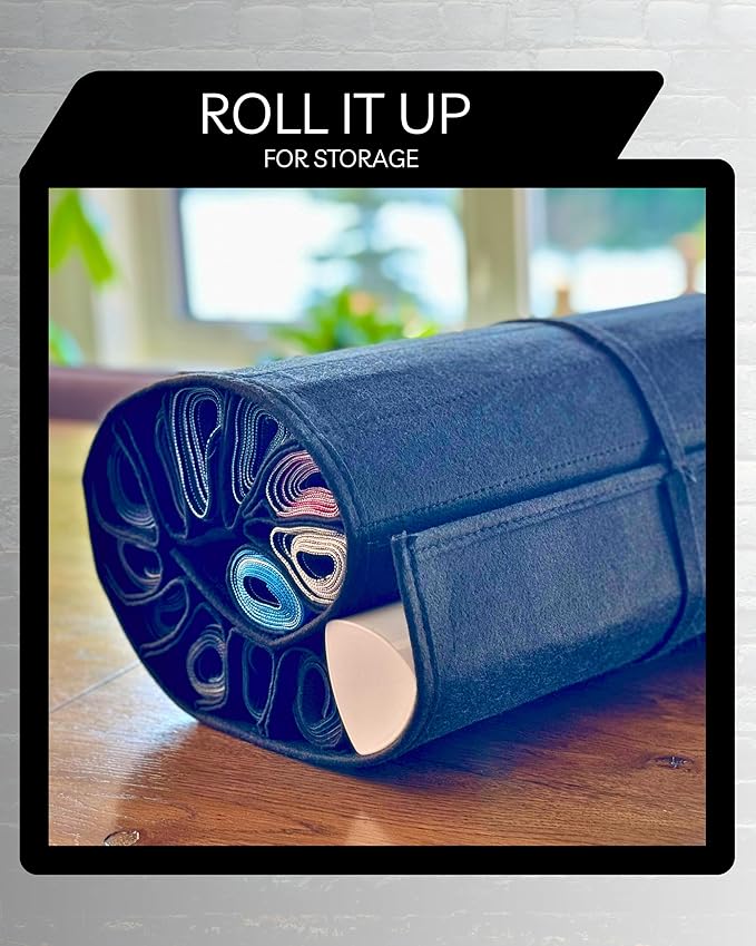 Nerd Gear Playmat Sanctuary - MTG Playmat Holder & Organizer Solution - Stores 12 TCG Mats + Tube - Ideal for Magic Playmats - Premium Playmat TCG Storage (Teal)