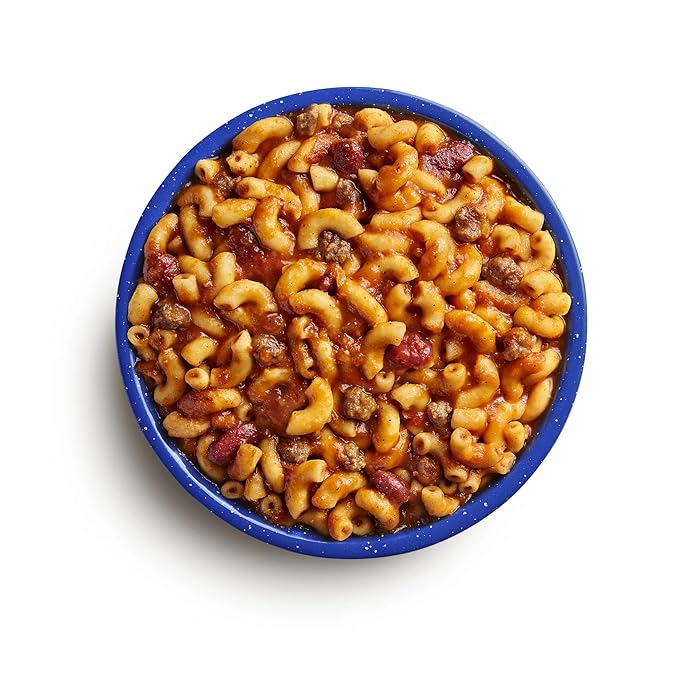 Mountain House Freeze-Dried Chili Mac with Beef #10 Can ??Spicy Sauce with Macaroni, Beef & Beans ??Dairy-Free ??10 Servings per Can ??30-Year Taste Guarantee ??Emergency, Survival, Camping & Backpacking Food ??Long Term Storage ??Pack of 6