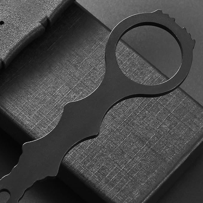 GTK397 Cool Fixed Knife D2 Steel Blade Stainless Steel Handle EDC Tool Knifes for Outdoor Camping Adventure Survival(A)