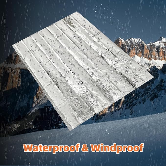 50 Pack Emergency Thermal Blanket Survival, Mylar Blankets for Outdoor, Space Blanket, Silver Foil for Survival, Survival Kit Camping Blankets, Body Warmer, First Aid, Hiking 84” x 52”