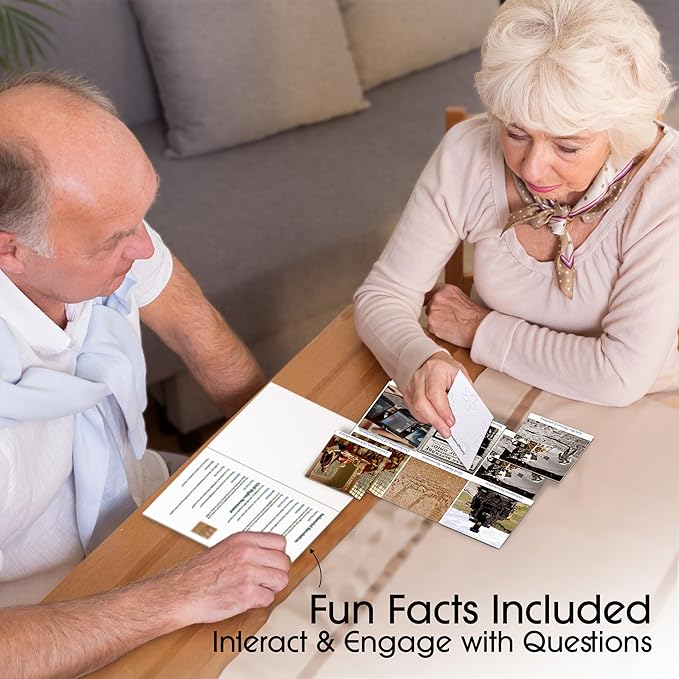 Keeping Busy Match The Photo Game with Fun Facts Set 4 Matching Games for Adults | Dementia Activities for Seniors | Activities for Dementia Patients | Alzheimers Activities for Elderly with Dementia