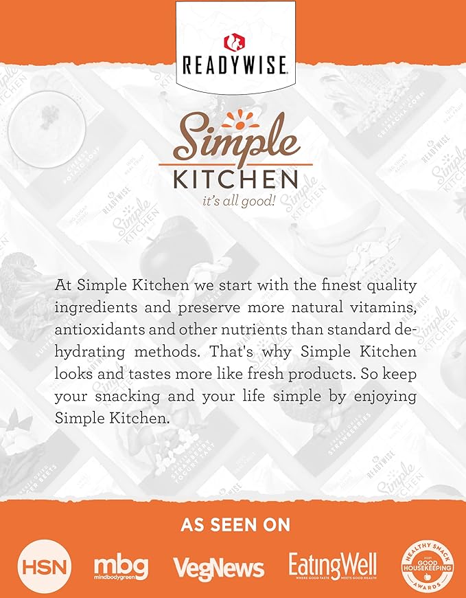 Simple Kitchen Homestyle Pancake Mix ??20 Servings for Family Meal Prep, Gluten Free & Freeze Dried Survival Just Add Water Canned Food, for Camping Meals, Backpacking & Hiking, #10 Can Package