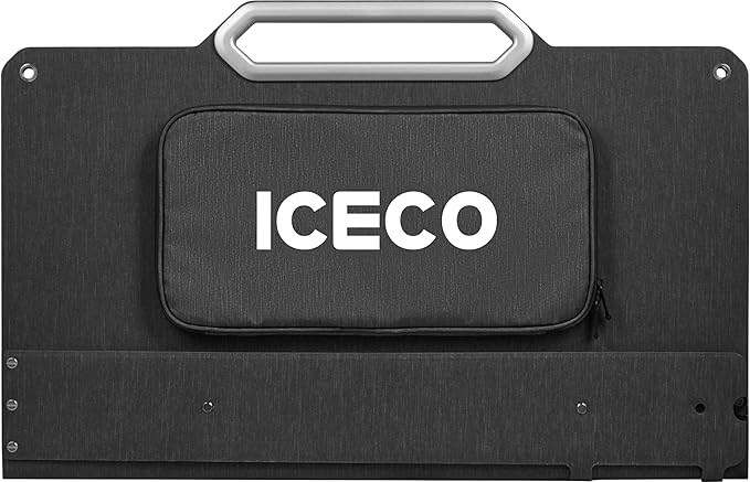 ICECO SP80 Portable Solar Panels 80W, High-Efficiency Monocrystalline Solar Panel, Foldable Solar Charger with Adjustable Kickstand, Waterproof IP67 for Outdoor, Camping, RV and Emergency Backup