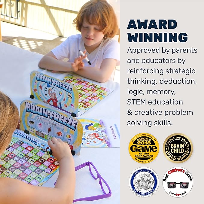 Brain Freeze??Board Game ??Fun Memory Game for Kids & Families, Educational Toys & Learning Game, Logic & Deduction Challenge, Ages 5+
