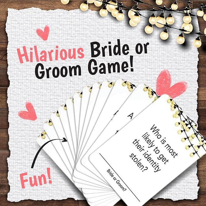 Know That Couple - Bridal Shower & Engagement Party Game 3-in-1 Wedding Celebration Game Fun Storytelling, Music Challenge & Who Knows The Couple Best? Perfect for Bachelorette & Wedding Party Guest