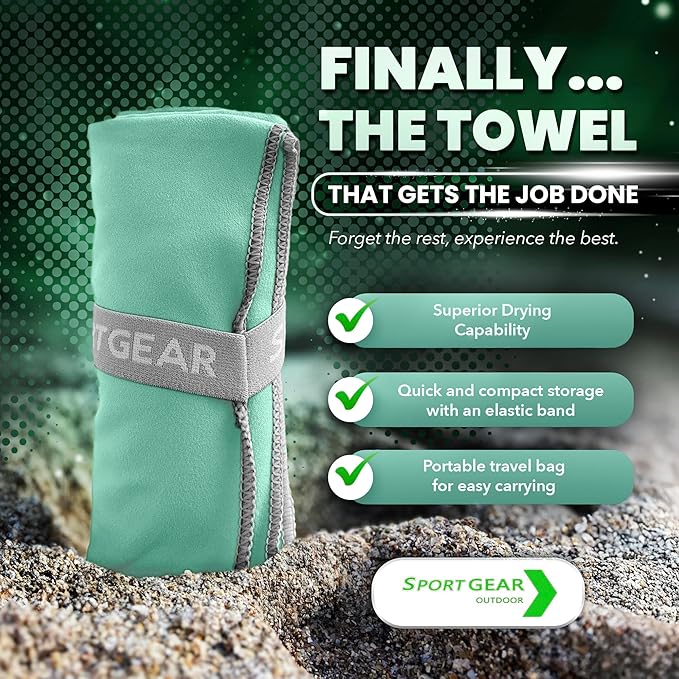 Quick Dry Camping & Travel Towel-Microfiber Travel Sports Towel, Microfiber Beach & Gym Sweat Towels For Men & Women Body, Travel Towels Fast Drying Lightweight, Quick Dry Towels For Travel
