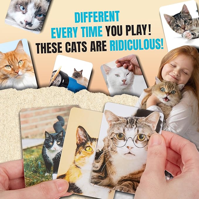 Name That Kitty - Cat Card Game for Kids 8-12 is Great for Cat Crafts, Cat Games, and Cat Memory Fans! Fun for Families, 9-Year-Old Girl Gifts, Cat Toys for Kids, or Cat-Themed Toys for Girls 6-8