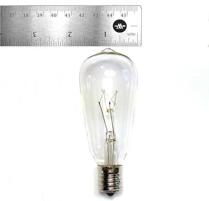 Hometown Evolution, Inc. Vintage Commercial Outdoor Edison String Lights (ST40 Clear - Commercial Black Wire, 50 ft)