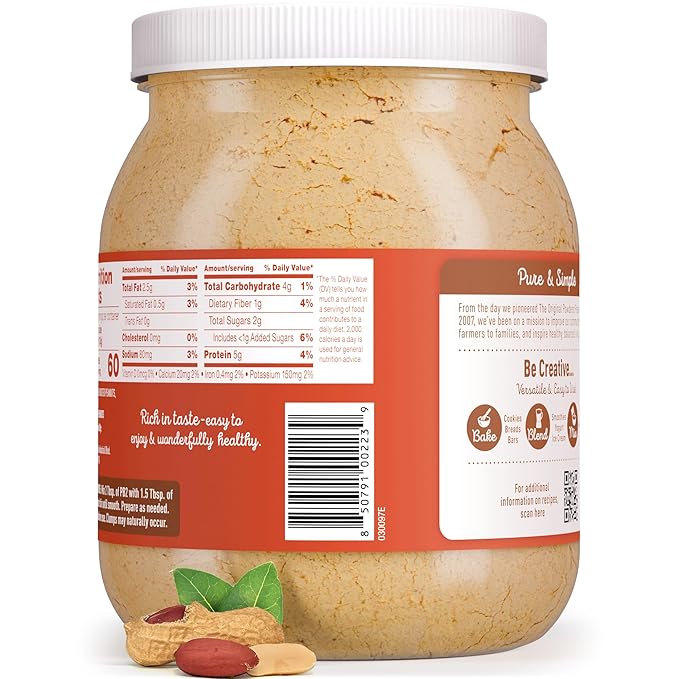 PB2 Crunchy Powdered Peanut Butter - Peanut Butter Powder with Small Crunchy Peanut Pieces