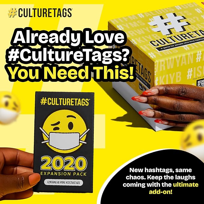 Expansion Pack 2020 Review, Gift for Family Fun & People Who Love Hashtags + Culture, 60 Cards, Extended Play Party Game Set, Ages 13+ Years, CB Games