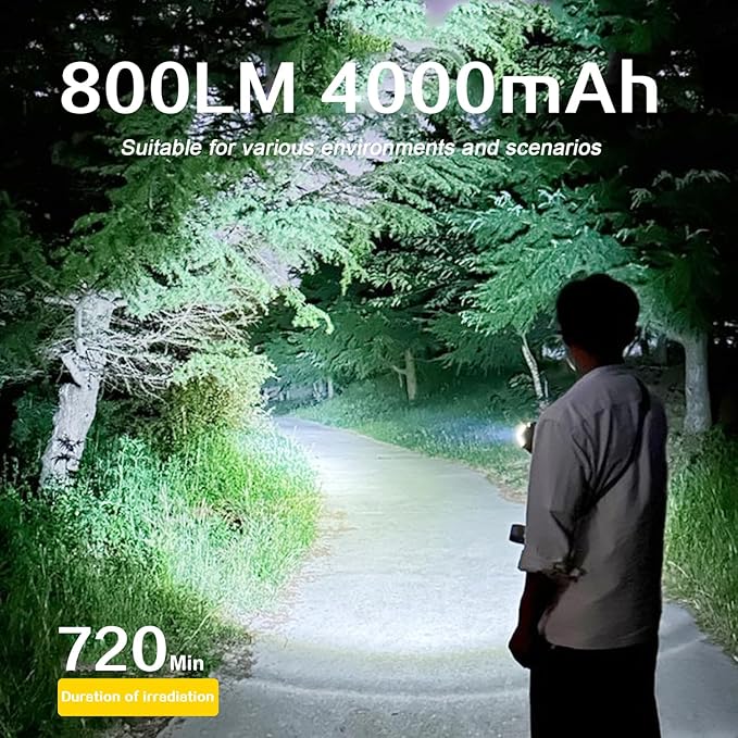 Strood Rechargeable 800LM LED Camping Lighting,Portable Tent Light,Fixture Camping Lantern Light with Magnet Base, 4000 mAh PowerBank,Survival Gear Camping Equipment Hiking Hurricane Emergency Outage