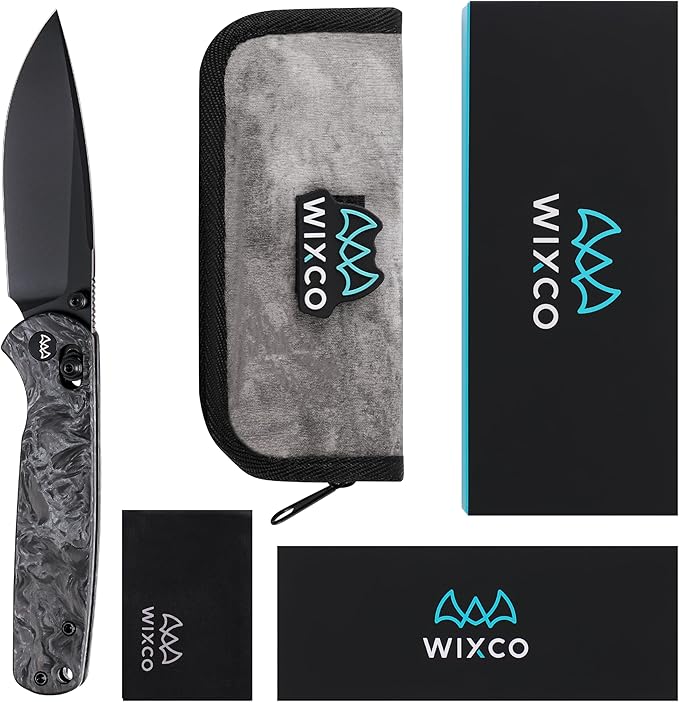 Pocket Knife, 3.23" 14C28N Blade Small EDC Knife with Clip and Crossbar Lock, Folding Knife for Men, Sharp Camping Hiking Hunting Survival Knives