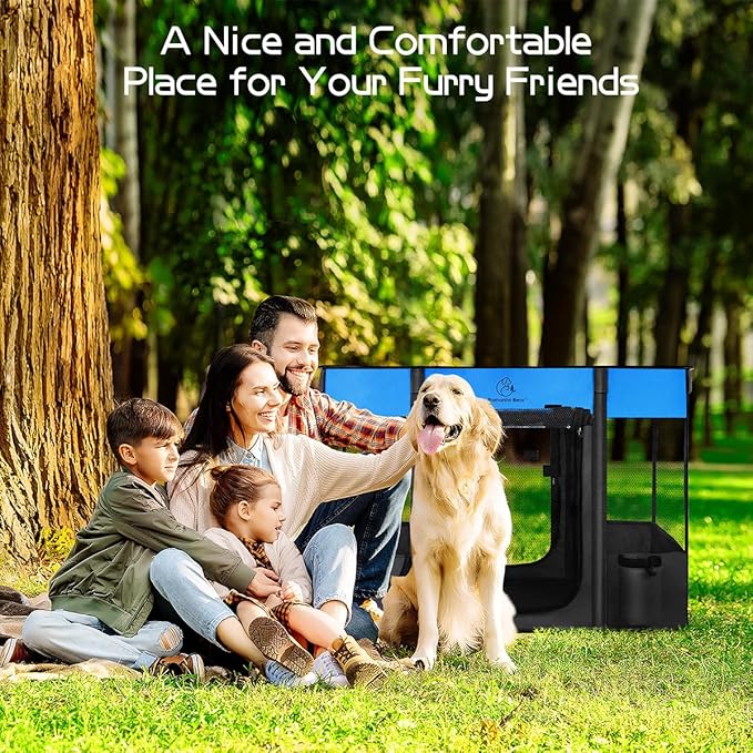 40x32x24 Inches Dog Playpen,Pet Playpen,Foldable Puppy Cat Playpen,Portable Exercise Kennel Tent Crate,Water-Resistant Breathable Shade Cover,Indoor Outdoor Travel Camping Use for Small Animals(L)