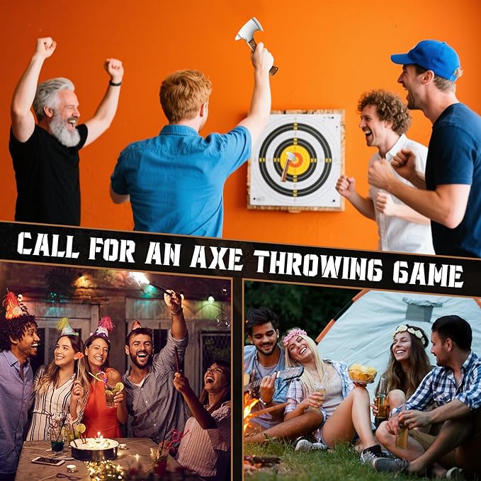 Small Hatchet for Axe Throwing Game - 8.3" Tomahawk Axe Professional Balanced Design with Sheath | Adults Indoor/Outdoor Ax Throwing