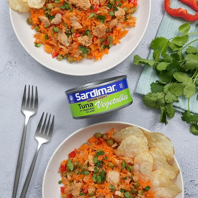Sardimar Chunk Light Tuna ( Vegetables- Pack of 6 )