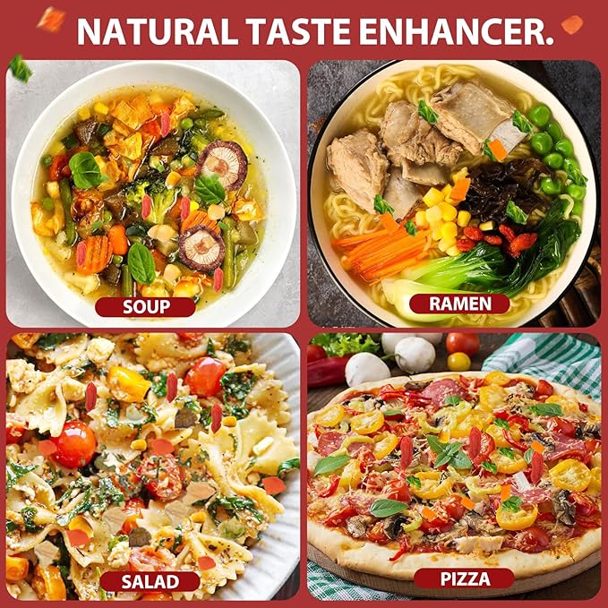 15Oz Freeze Dried Ramen Toppings Goji Vegetable Mix- 9 All Natural Dehydrated Veggies with Goji Berries, Non Additive, Dry Vegetable Mixed for Noodles, Soups, Camping, and Emergency Food