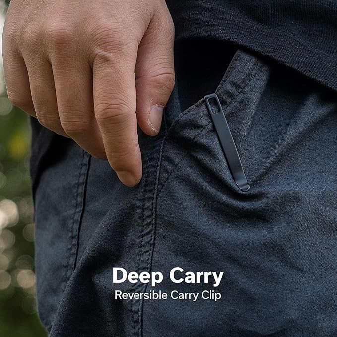 CIVIVI Photonix EDC Pocket Knife, Folding Knife with 3.7" 14C28N Blade G10 Handle with Pocket Clip for Men Women, Camping Hiking Fishing Knife C23081B-1, Black