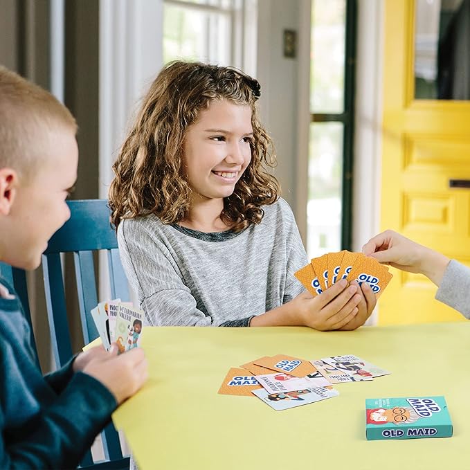 LotFancy Card Games for Kids, 6 Decks, Go Fish, Old Maid, Crazy Eights, Memory Match, Slap Jack, Animal Playing Cards, Easter Basket Stuffers, Stocking Stuffers, Birthday Gifts