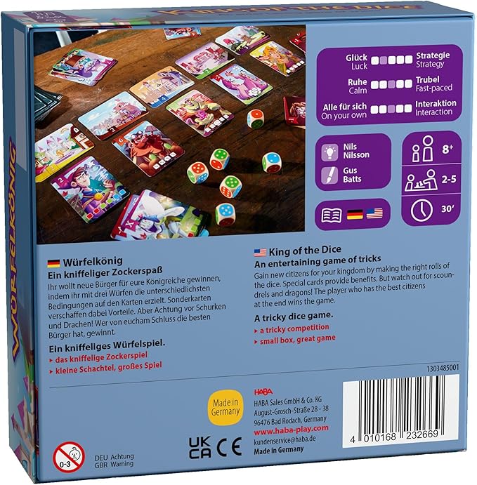 HABA King of The Dice Game (German Language Version)