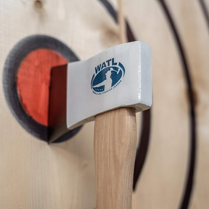 The Competition Thrower: World Axe Throwing League Premium Competition Throwing Axe with Throwing Hatchet Hickory Wooden Handle