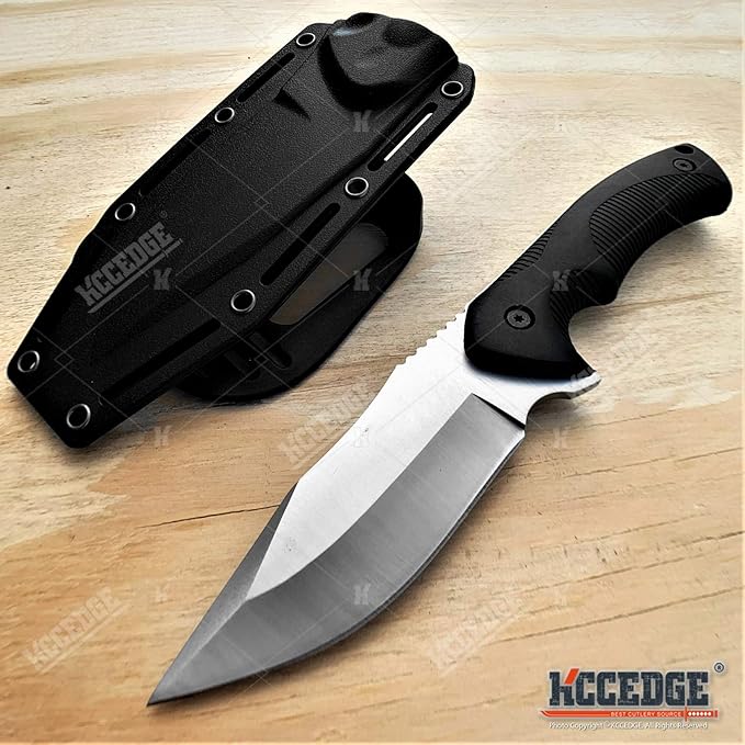 KCCEDGE BEST CUTLERY SOURCE Tactical Knife Hunting Knife Survival Knife 9" Full Tang Fixed Blade Knives Camping Accessories Camping Gear Survival Kit Survival Gear and Equipment Tactical Gear 80213