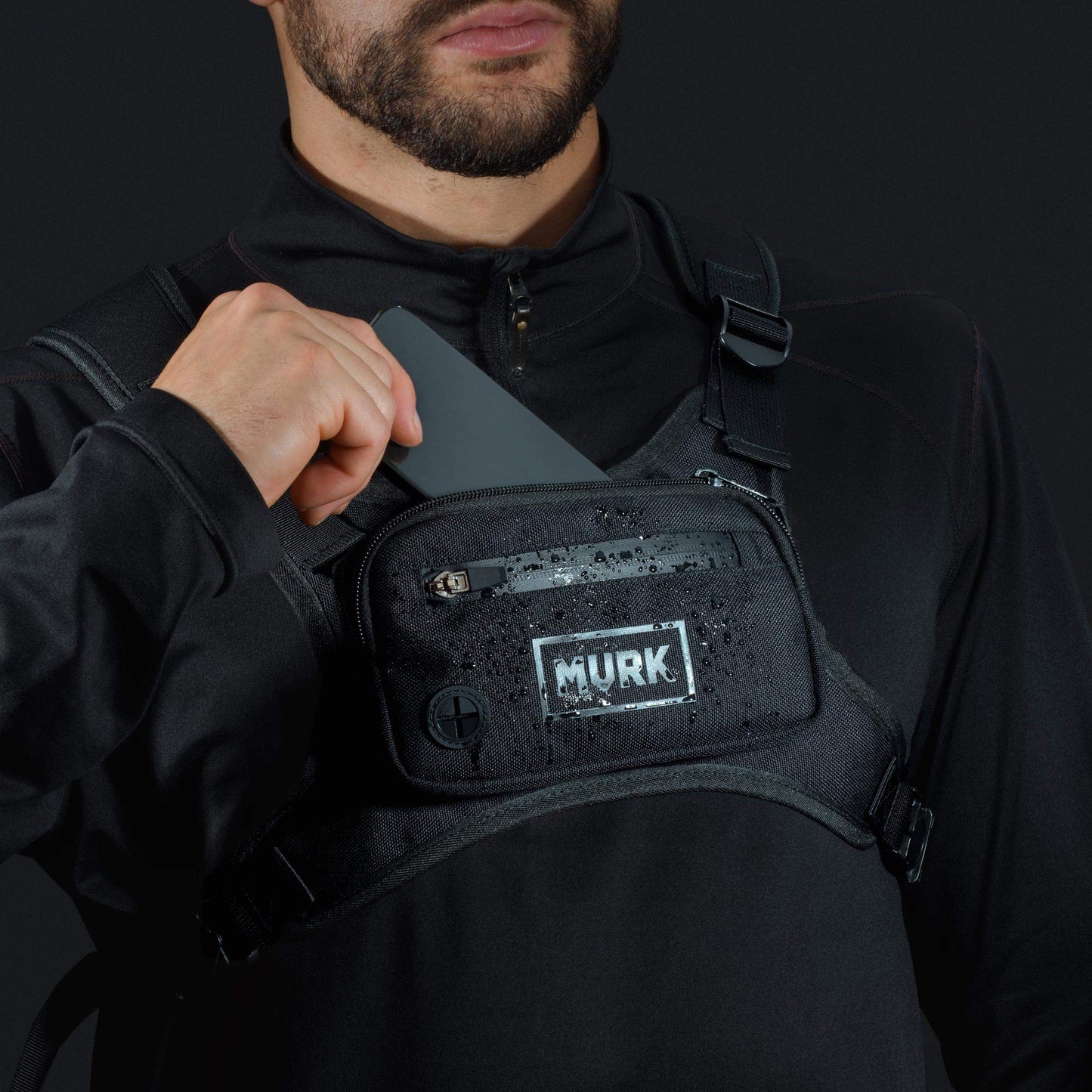 MVRK Water Resistant Running Vest Chest Pack, Phone Holder for Running, Lightweight Training Pack