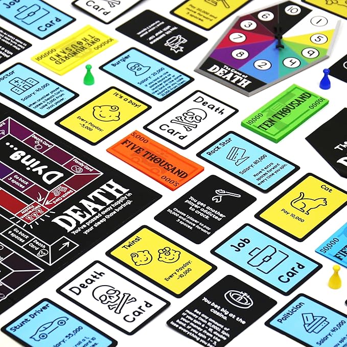 Gift Republic Game of Death ??Live Fast, Die Young | Dark Humour Adult Party Board Game | Outrageous Survival Challenge for 2- Players | Mature Content
