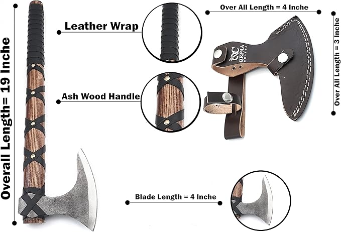 Viking Axe, Hatchets and Axes, Throwing Axes, Viking Battle Axe, Gifts for him, Wood Working Tools, Viking Gifts for Men, Tomahawk ax Head, Bearded Axe (Ragnor Viking Axe)