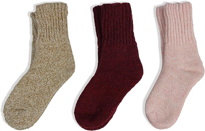 BomKinta Boot Socks for Women Winter Solid Thick Warm Socks Cozy Crew Socks Christmas Gift