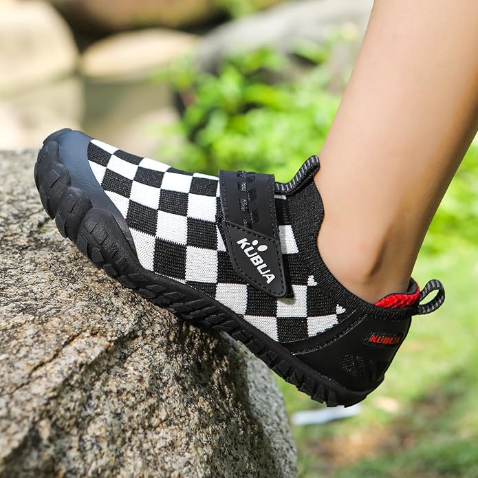 KUBUA Kids Hiking Water Shoes Boys Girls Barefoot Shoes Multifunctional Tennis Sneakers Toddler Little Big Kid