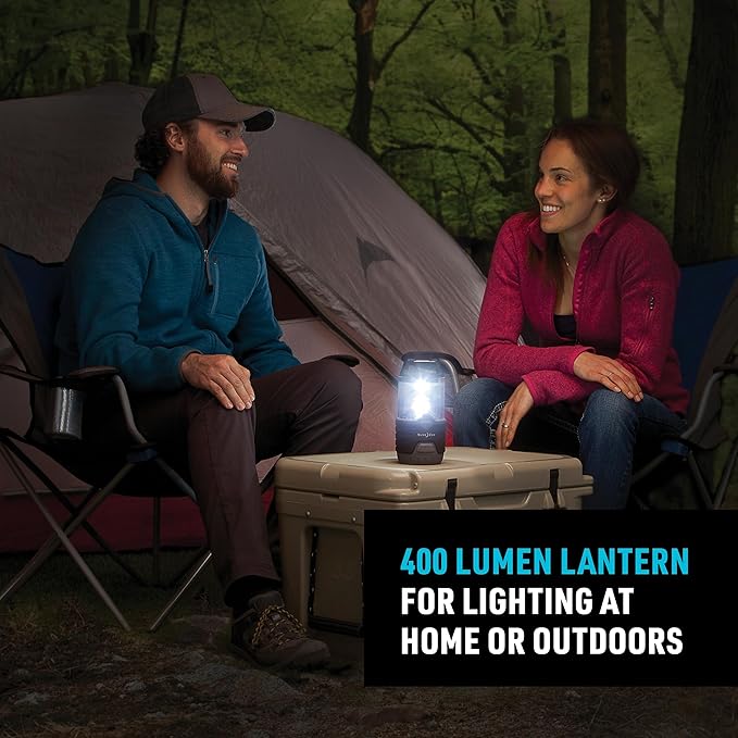 Nite Ize Radiant 400 Lantern, Radiant 400 Lumen Lantern for Camping Or Emergency Preparedness, Black
