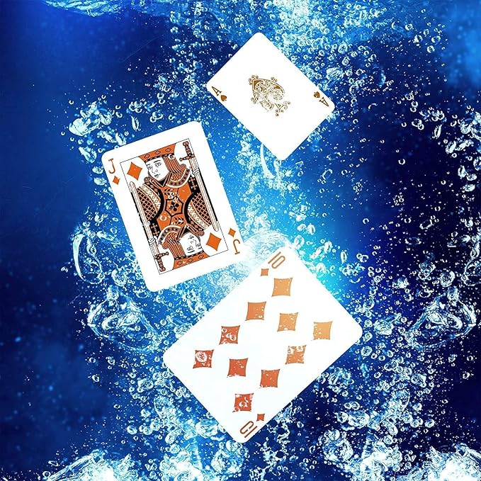 12 Pack Playing Cards, Poker Cards, Standard Index, Premium Playing Cards, Decks of Cards Bulk, Red and Blue, for Blackjack, Solitaire, Bridge, Canasta Card Game(Motorcycles and Beauties)