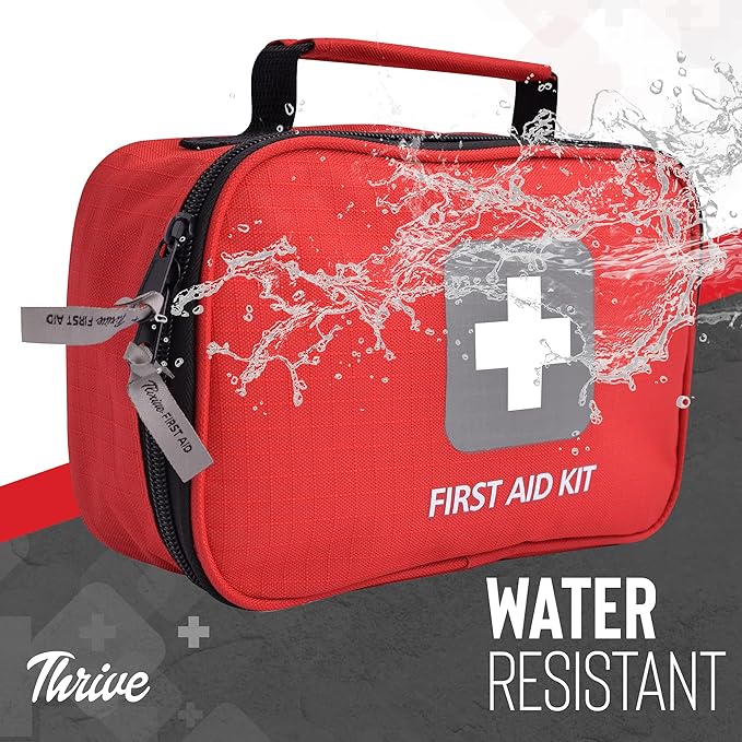 Thrive First Aid Kit (154 Pieces) - Family Safe First Aid Bag Packed w/Hospital Grade Medical Supplies ??Emergency kit