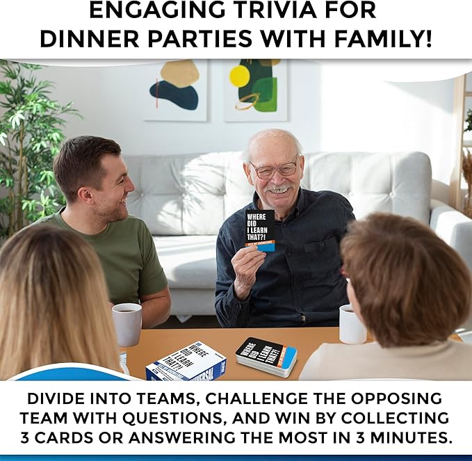 QUOKKA Trivia Games for Adults with 500 Questions - Fun Adult Board Game Trivia Cards for Teens, and Families ??Trivia Cards with Answers ??Great Board Games Trivia for Family Party and Game Night