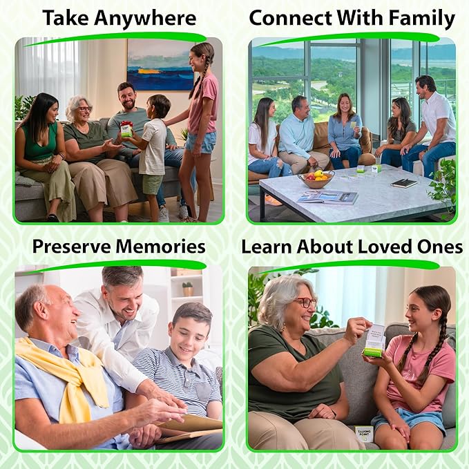 200 Generations Conversation Cards - Deep, Fun & Reflective Questions to Spark Connection - Perfect for Kids, Parents & Grandparents to Share Stories, Bond, and Create Lasting Memories Together