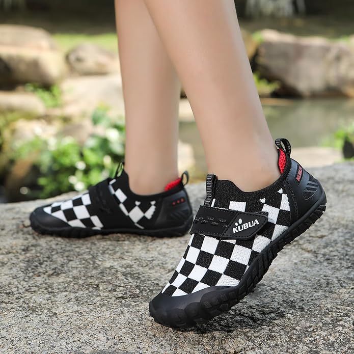 KUBUA Kids Hiking Water Shoes Boys Girls Barefoot Shoes Multifunctional Tennis Sneakers Toddler Little Big Kid